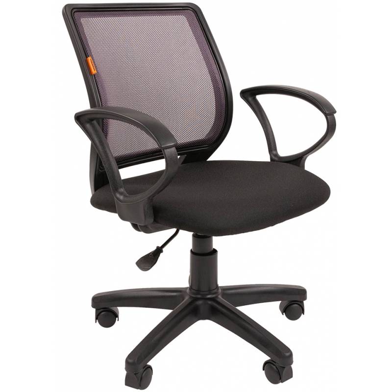 Кресло chairman 699 (Черно-серый текстиль + сетка) главное фото